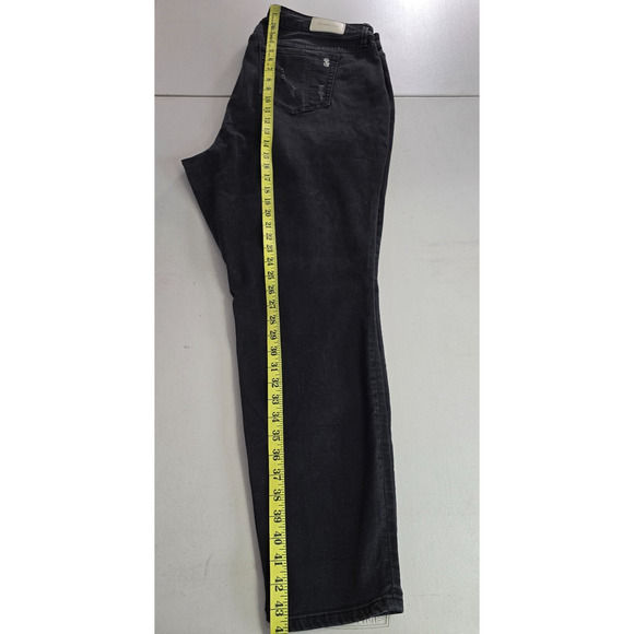 Slink Jeans Women's 20 Black Curvy Distressed Skinny - Picture 8 of 15